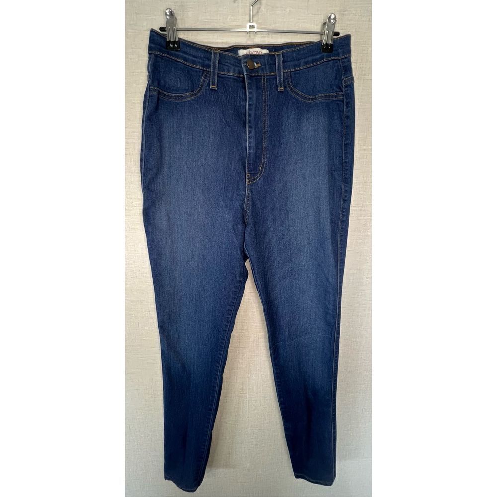 Vibrant High Rise Fitted Dark Wash Casual Denim Skinny Jeggings